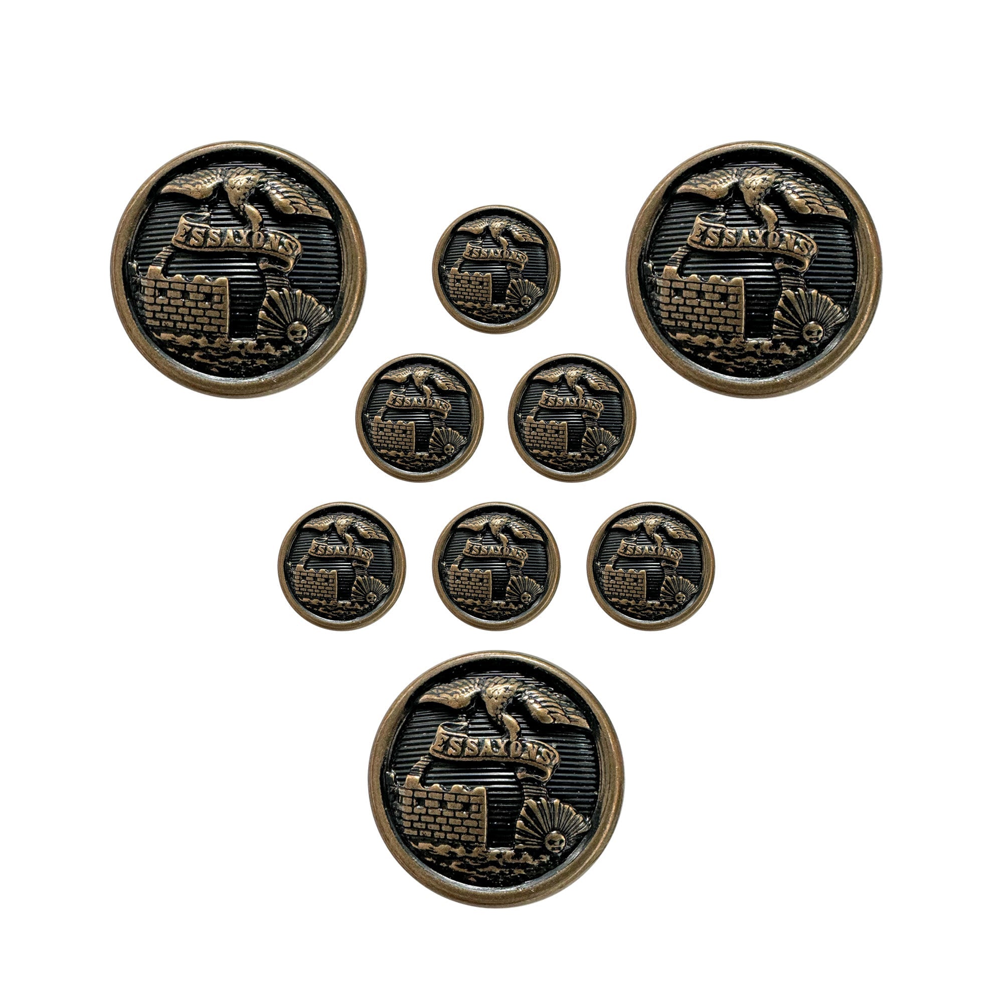 US Army AGSU Engineer Male STA-BRITE® Button Set
