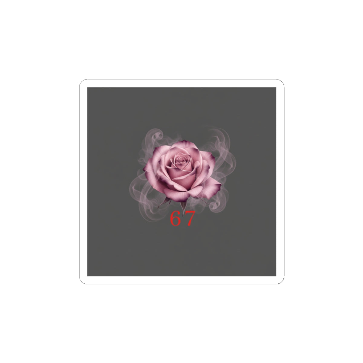 Moon Rose Kiss-Cut Stickers | Romantic Gothic Lite, soft goth floral