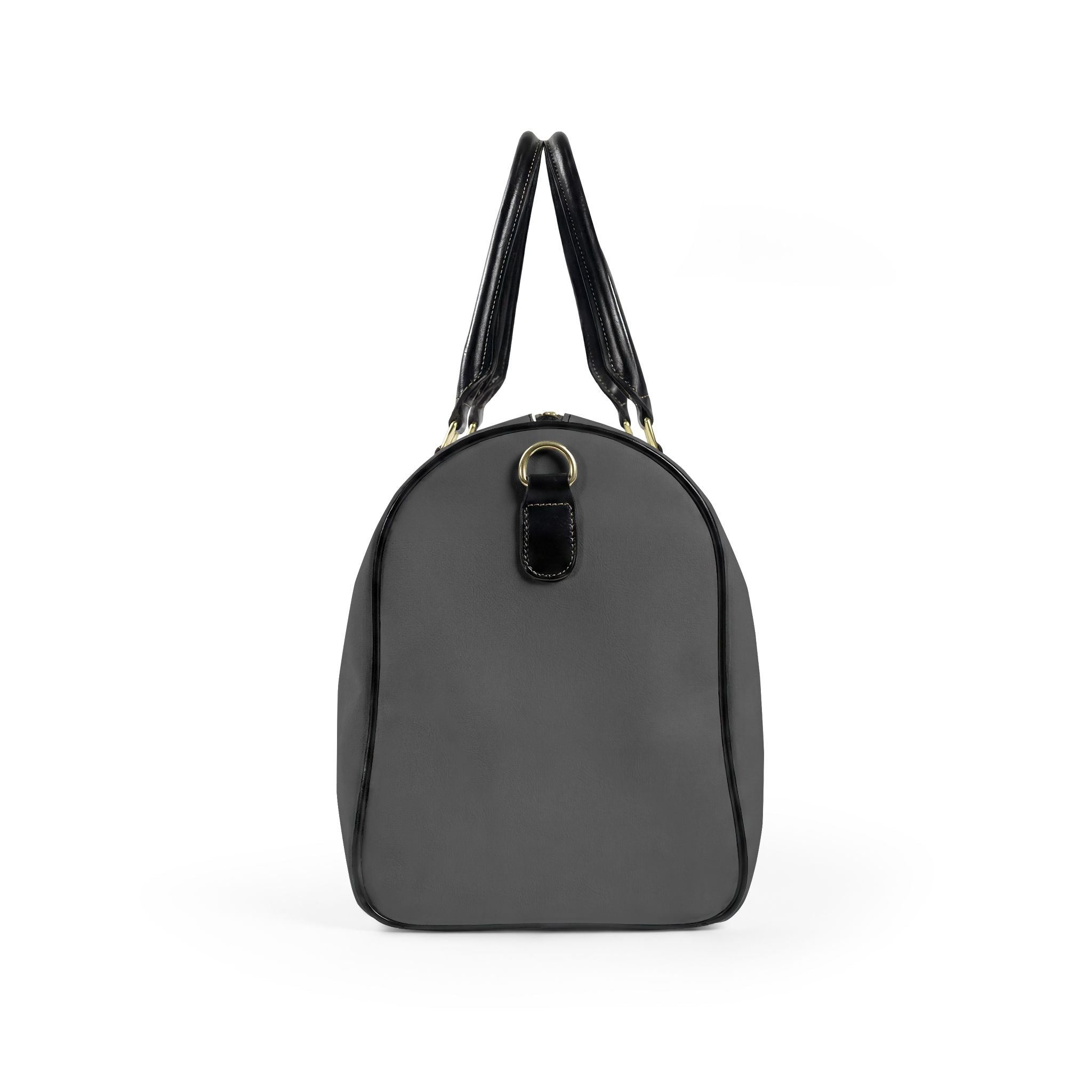 Je Ne Sais Quoi Leather Travel Bag – Grey & Tan Weekender Duffle