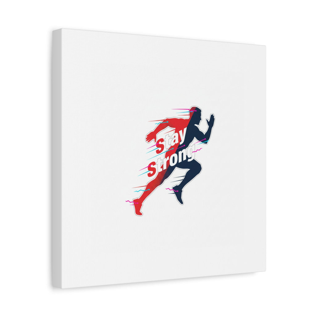 Stay Strong Runner Canvas | Fitness Motivation, Gym Wall Art