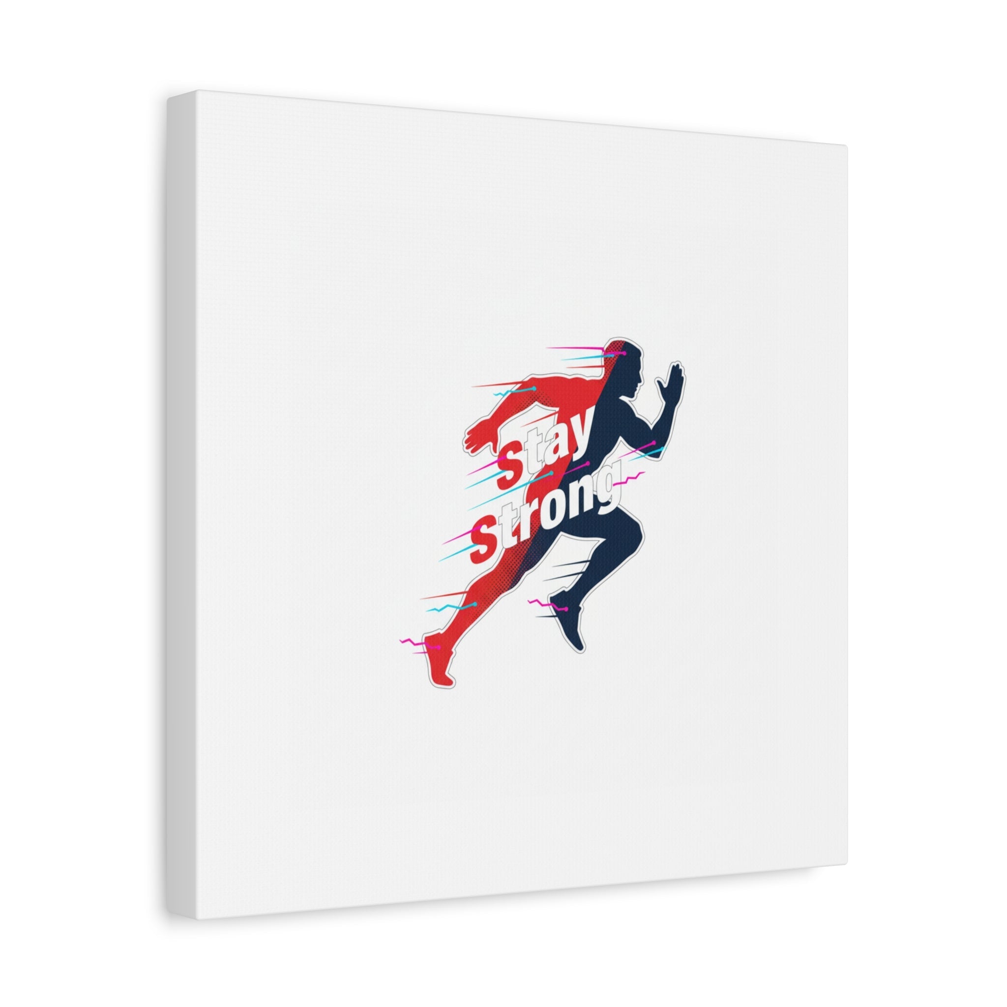 Stay Strong Runner Canvas | Fitness Motivation, Gym Wall Art