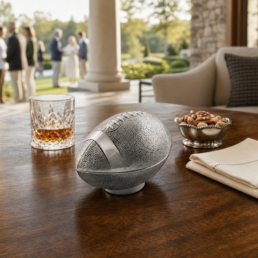 Football Lidded Box Catchall