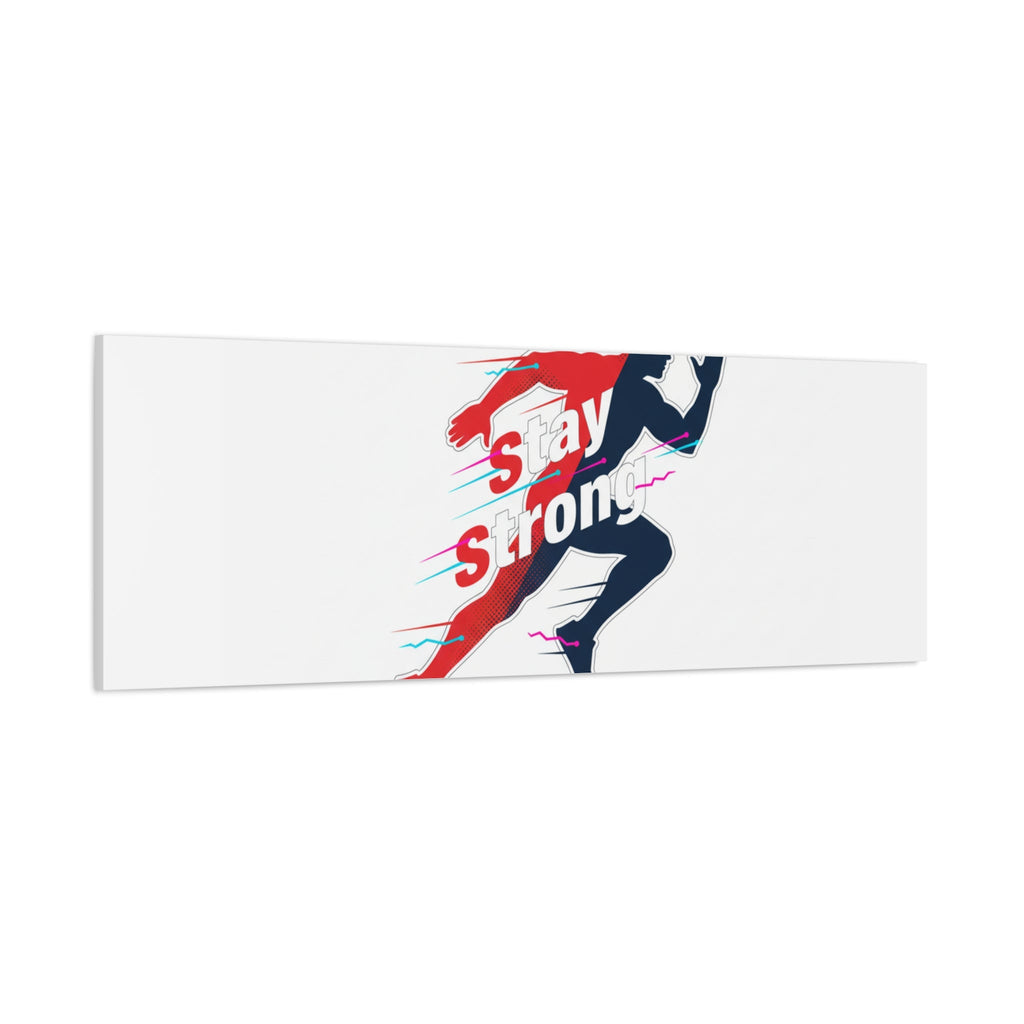 Stay Strong Runner Canvas | Fitness Motivation, Gym Wall Art