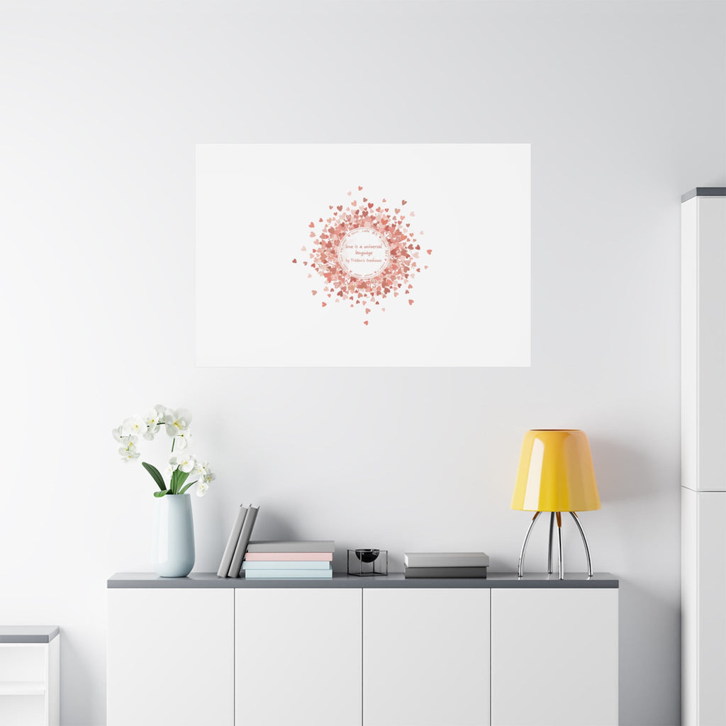Tiny Heart Confetti Canvas | Matte Stretched Wall Art