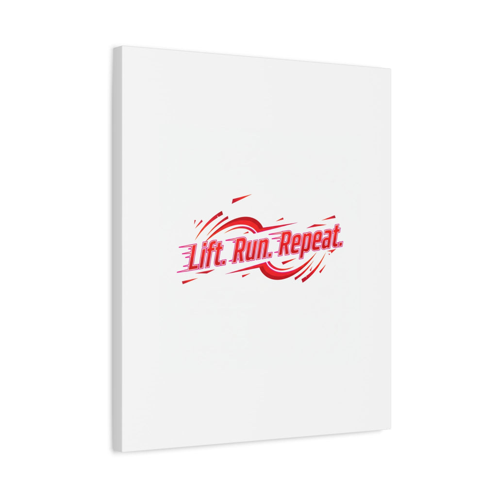 Lift Run Repeat Canvas | Fitness Wall Art, Gym Motivation