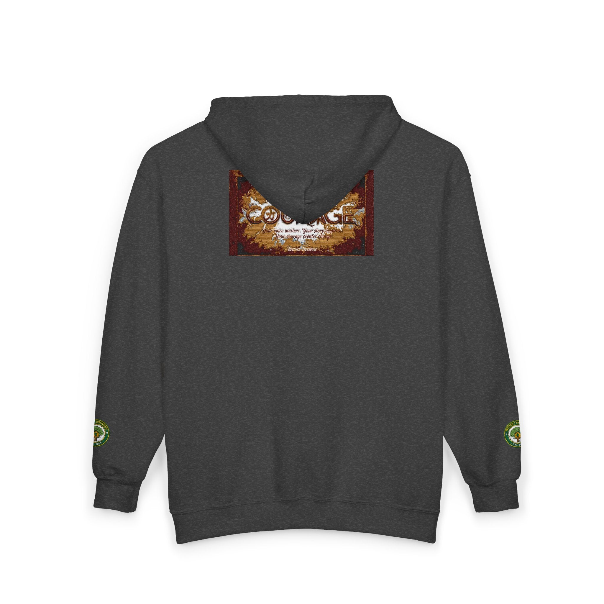 Courage Treehouse Zip Hoodie — “Courage is a universal language”
