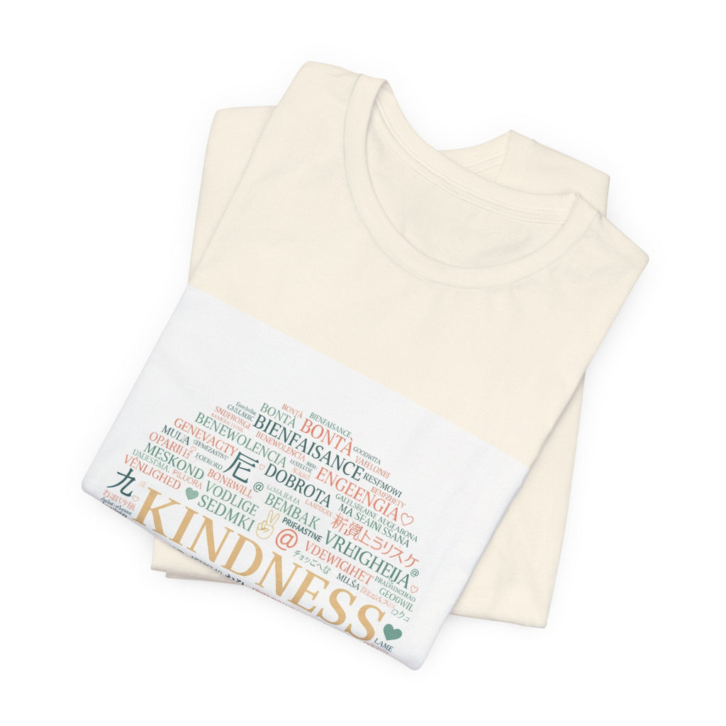 Kindness Word Cloud Tee | Fresh Start Minimalism, reset mode apparel