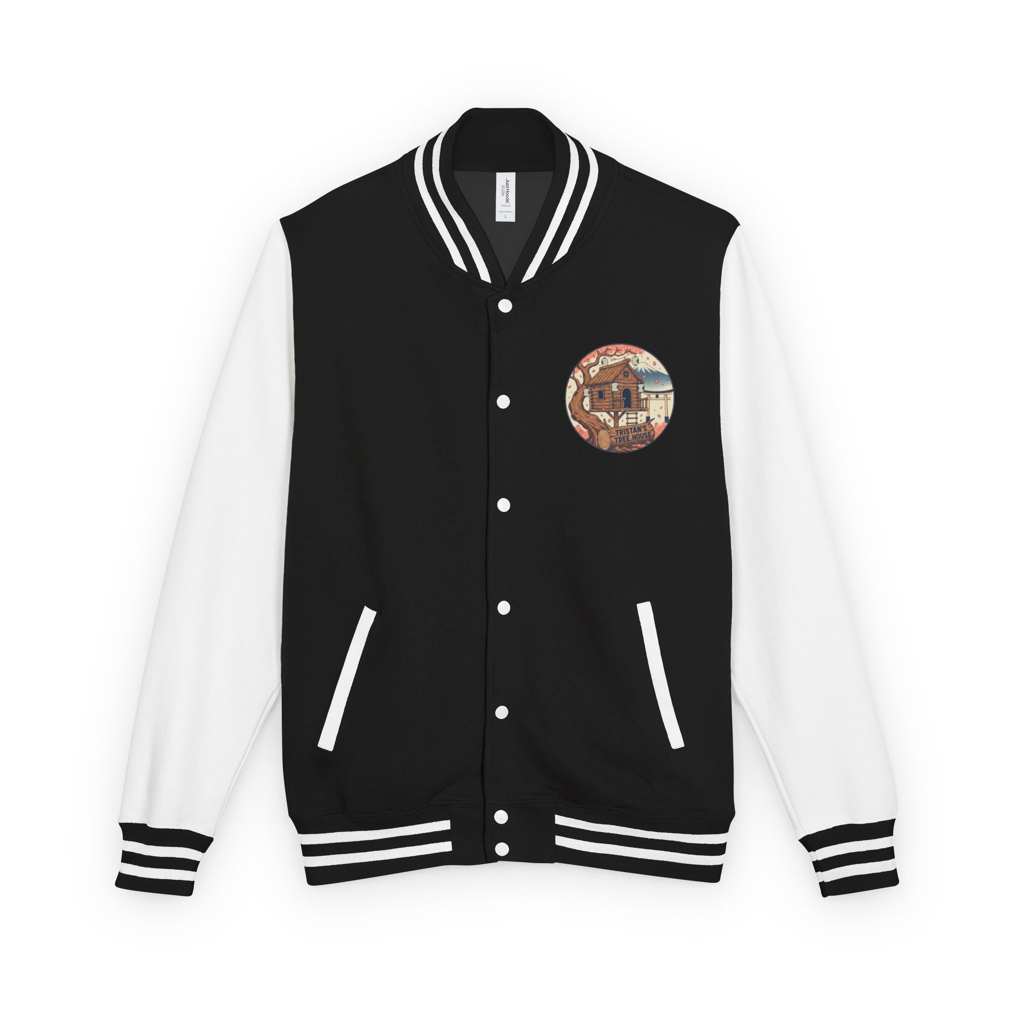 Letterman Jacket — Vintage Treehouse Design ("Family is a Universal Language")