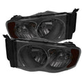 SPYDER Xtune Dodge Ram 1500 02-05 Amber Crystal Headlights Smoke HD-JH-DR02-AM-SM 5014757