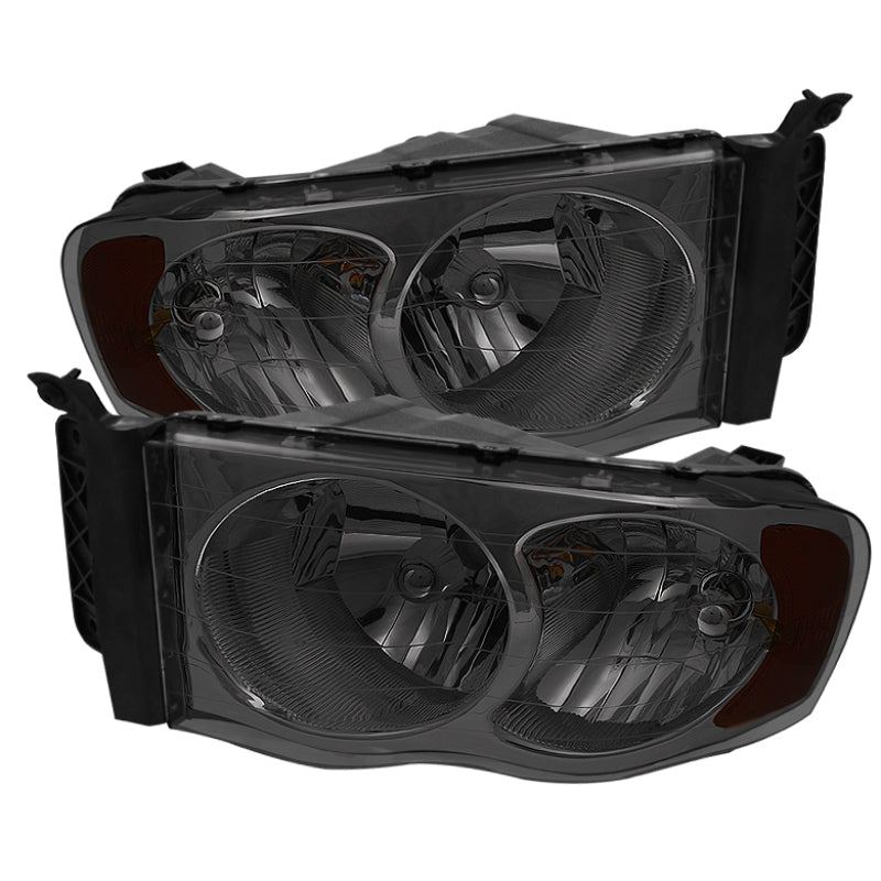SPYDER Xtune Dodge Ram 1500 02-05 Amber Crystal Headlights Smoke HD-JH-DR02-AM-SM 5014757
