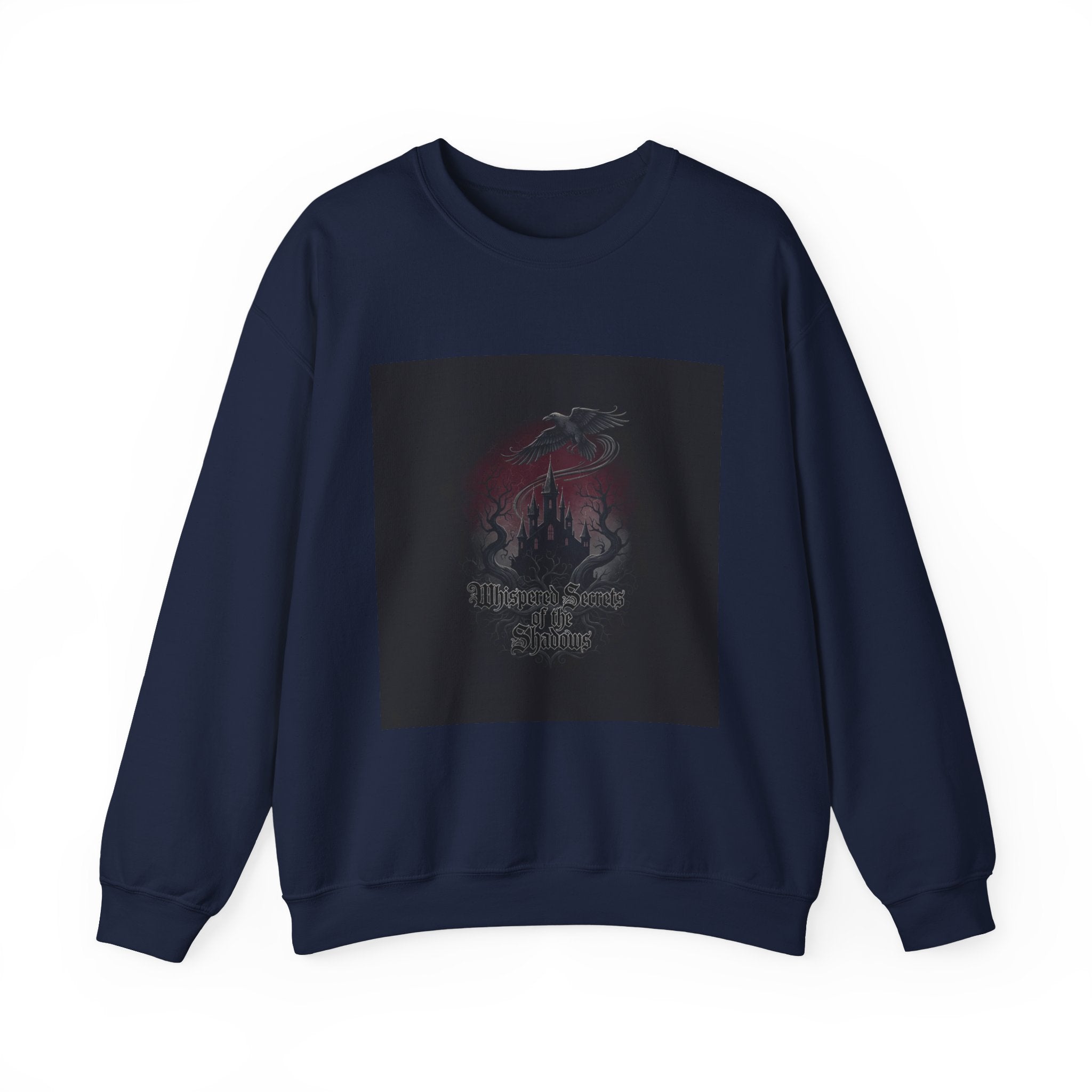 "Whispered Secrets of the Shadows" Gothic Crewneck | Dark Fantasy Sweatshirt