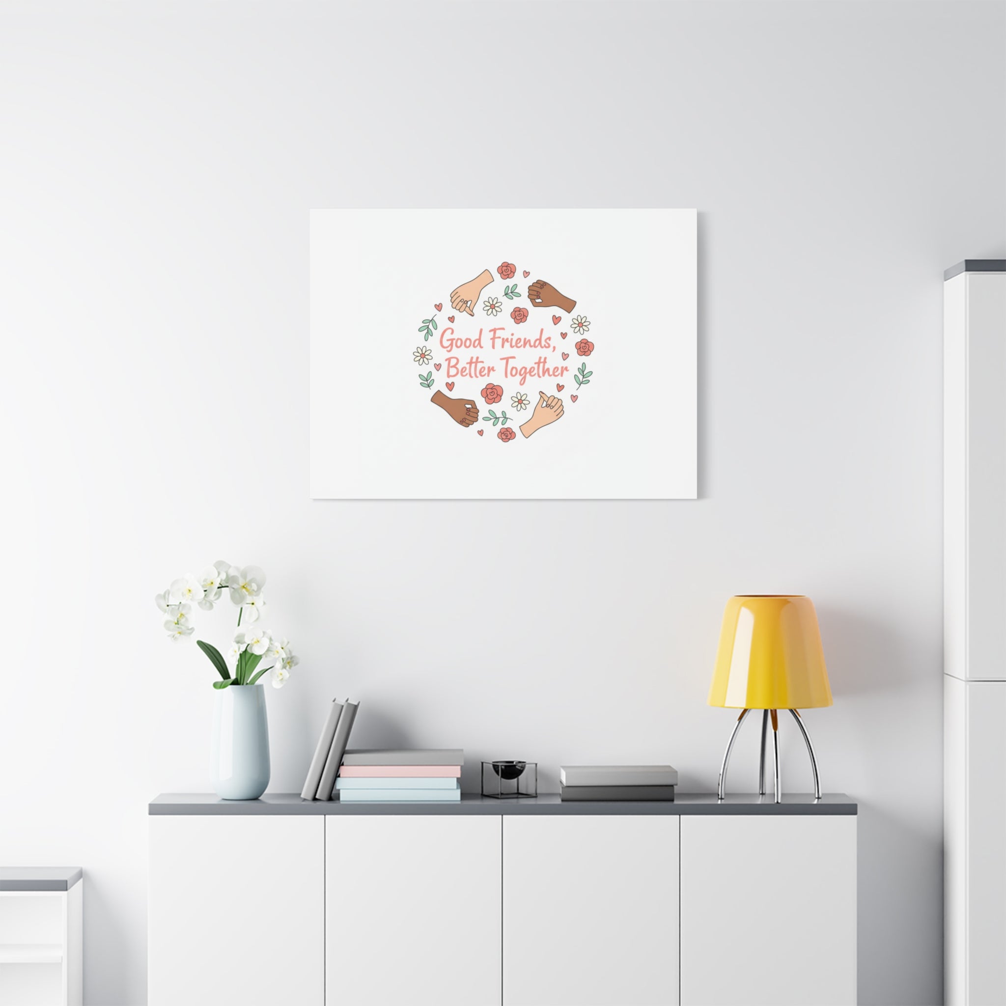 Good Friends Better Together Canvas | Friendship Valentine, Platonic Love