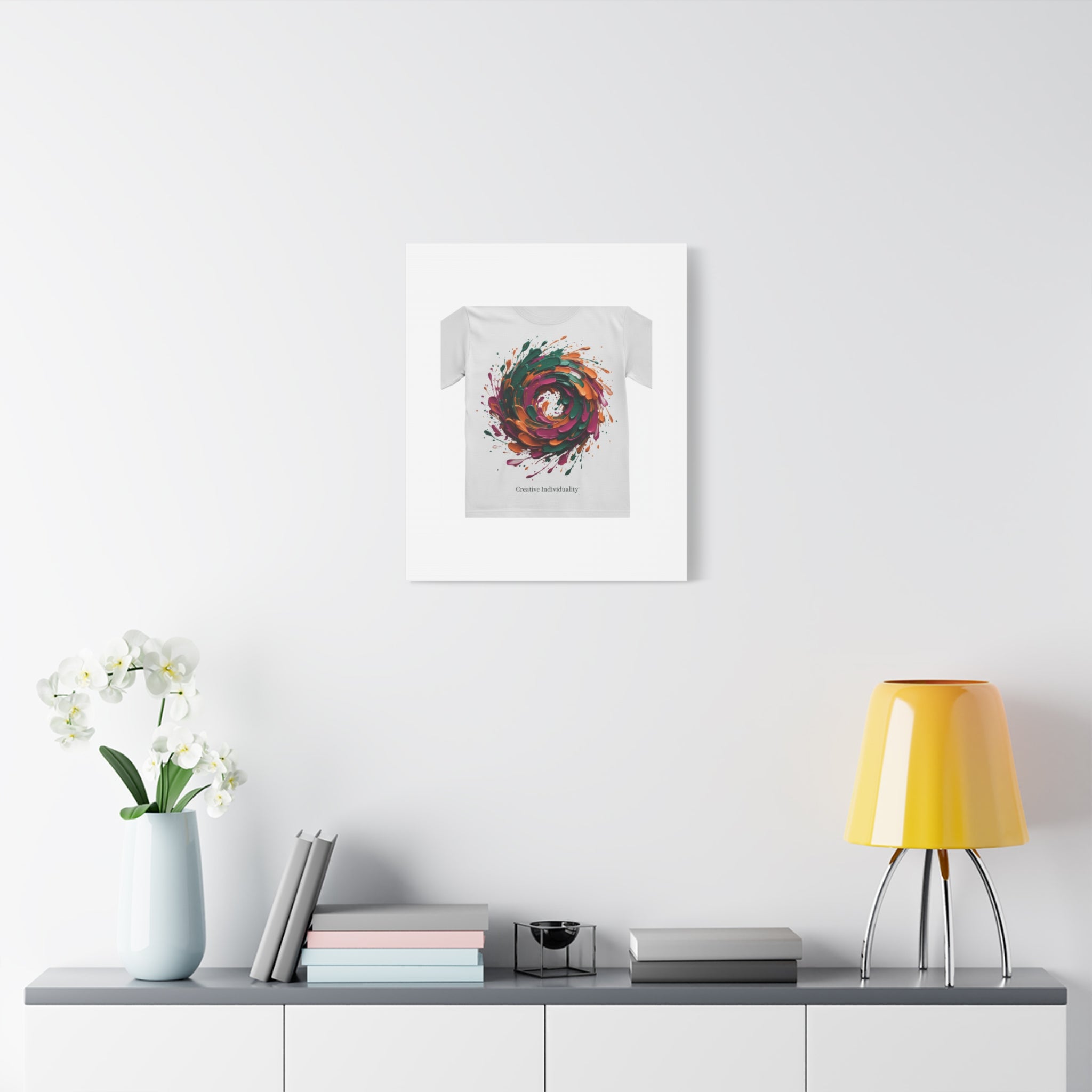 Painterly Abstract Floral Swirl Canvas | Matte Stretched Canvas