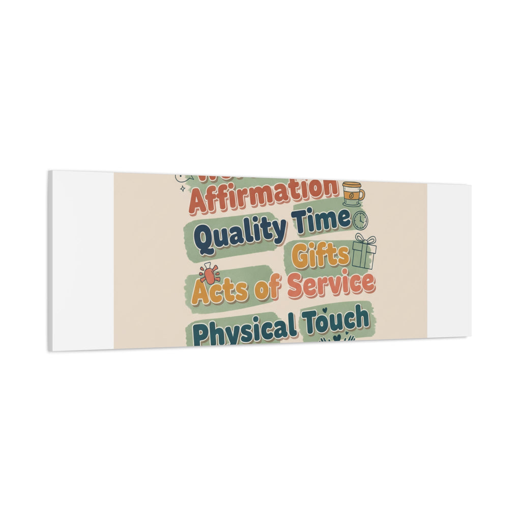 Love Languages List Matte Canvas Wall Art | love language meme, relationship humor