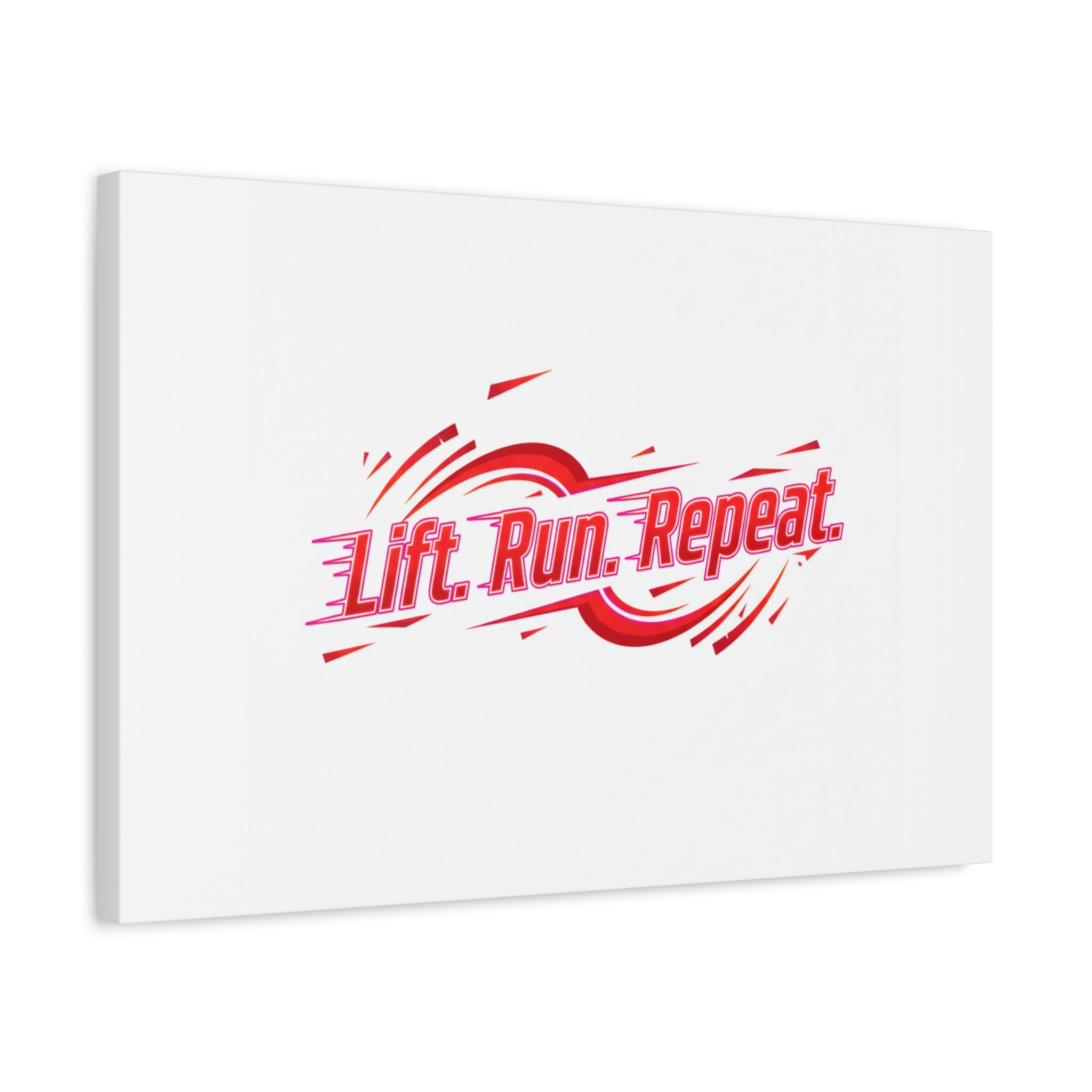 Lift Run Repeat Canvas | Fitness Wall Art, Gym Motivation
