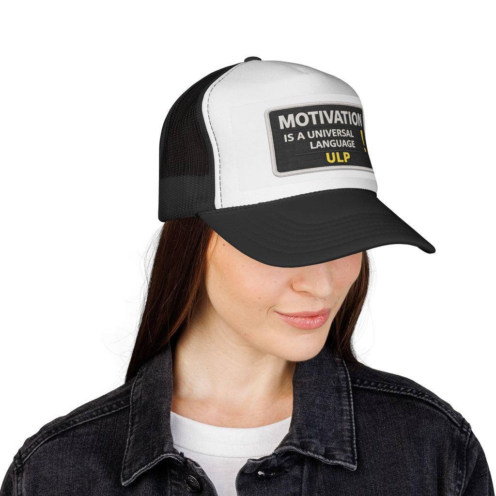 Motivation Is A Universal Language Trucker Cap — Motivational Mesh Back Hat