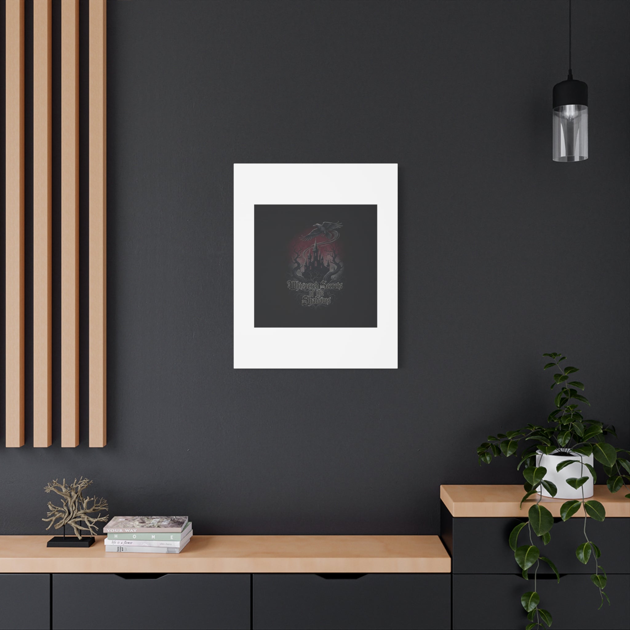 Whispered Secrets of the Shadows Castle Wall Art, Matte Canvas | Gothic Medieval Decor