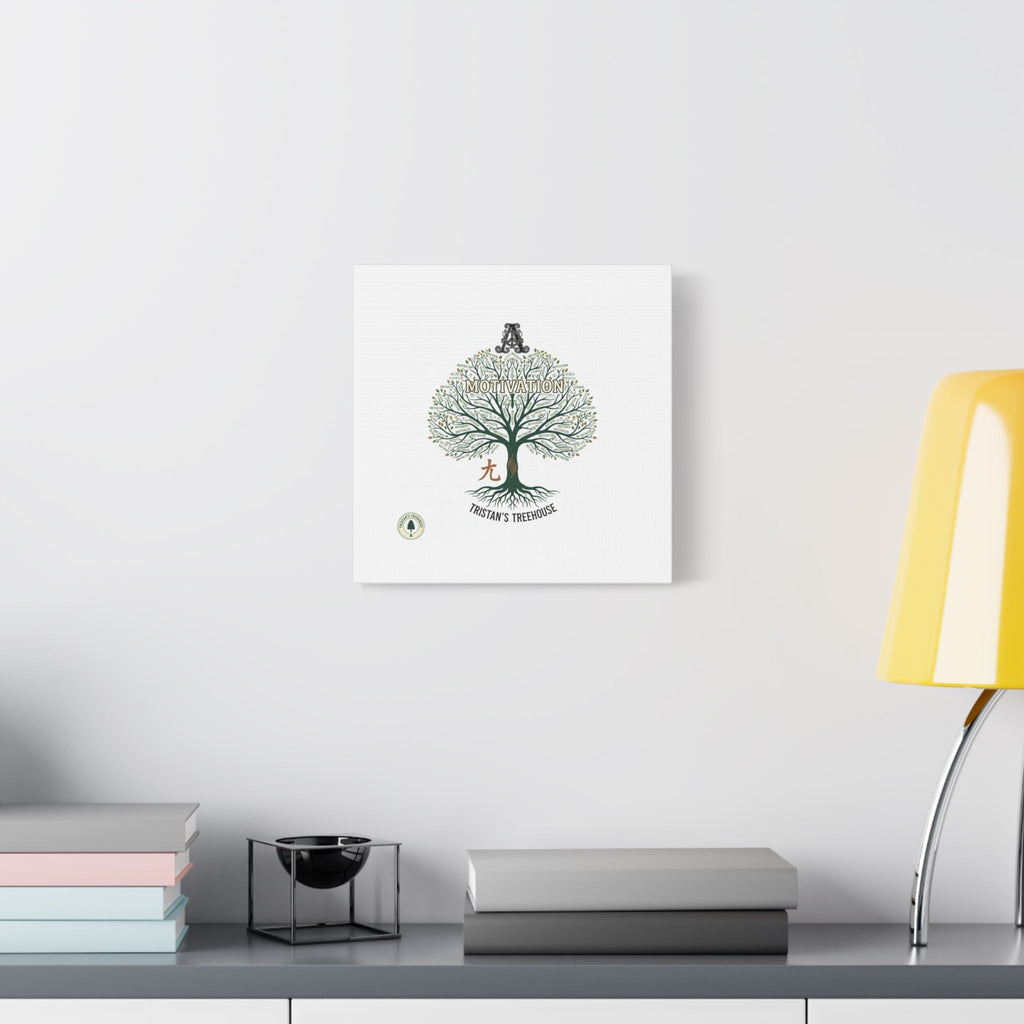 Handwritten Doodle Tree Canvas | Matte Stretched Wall Art