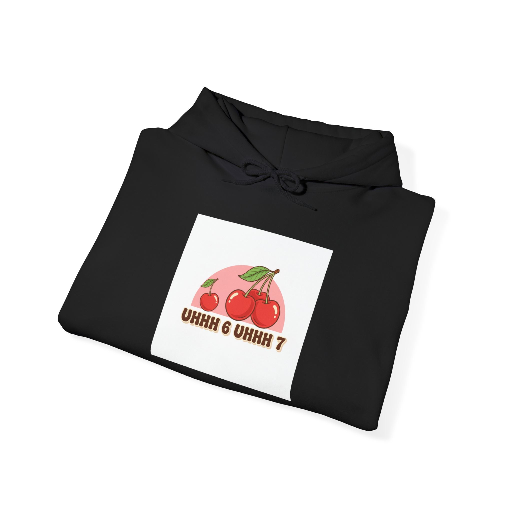 Retro Cherry Graphic Hoodie | kawaii fruit design, vintage cherry motif