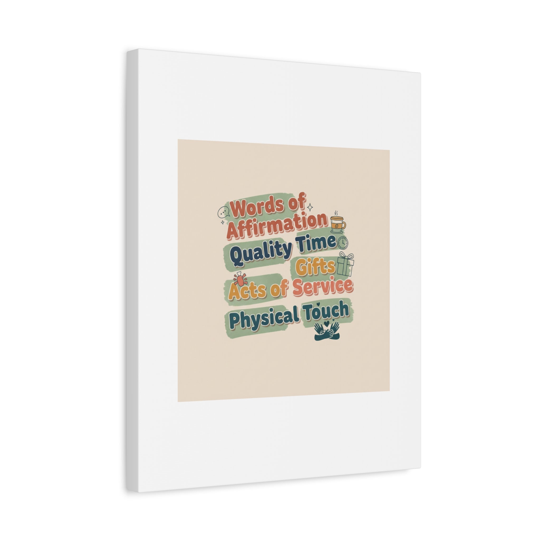 Love Languages List Matte Canvas Wall Art | love language meme, relationship humor