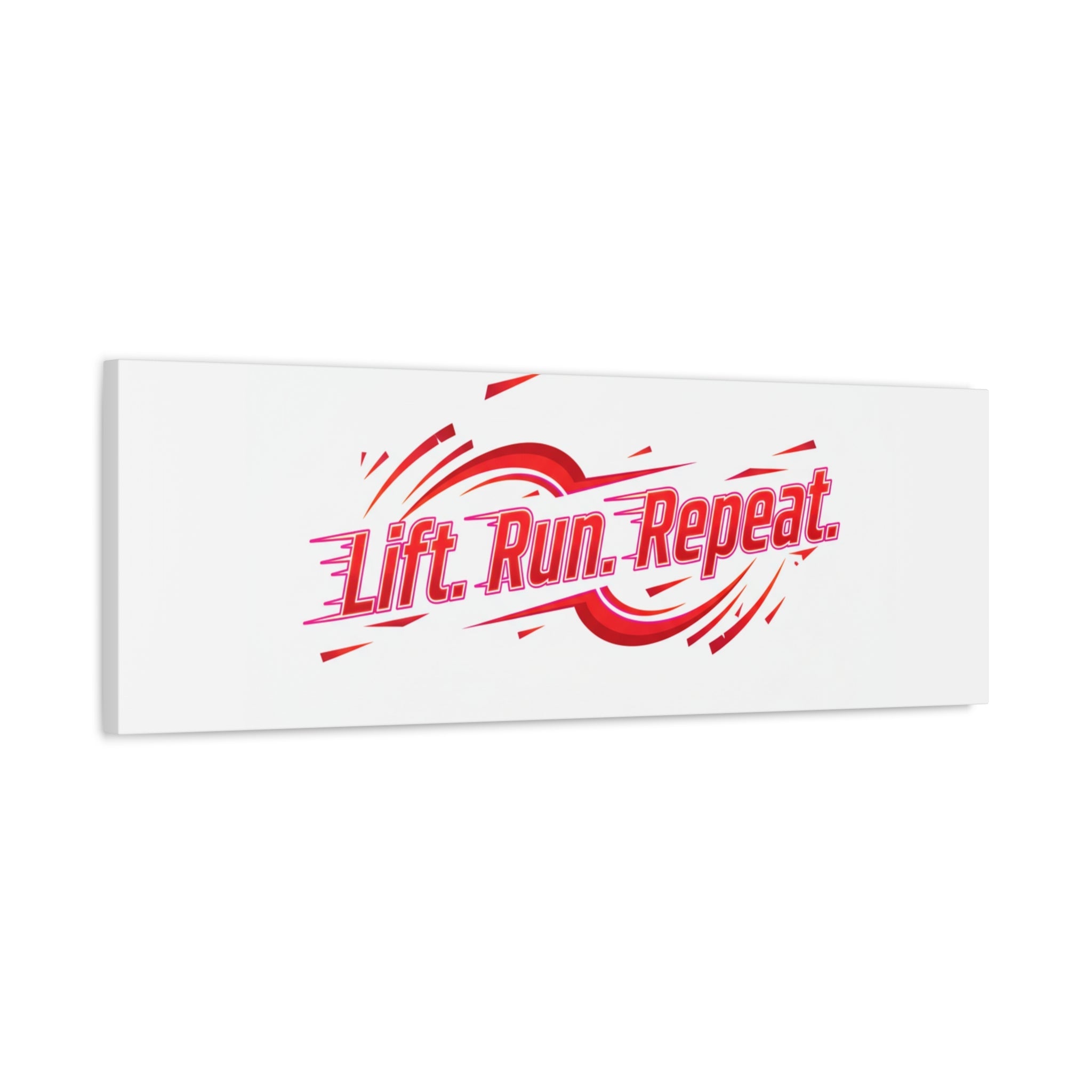 Lift Run Repeat Canvas | Fitness Wall Art, Gym Motivation