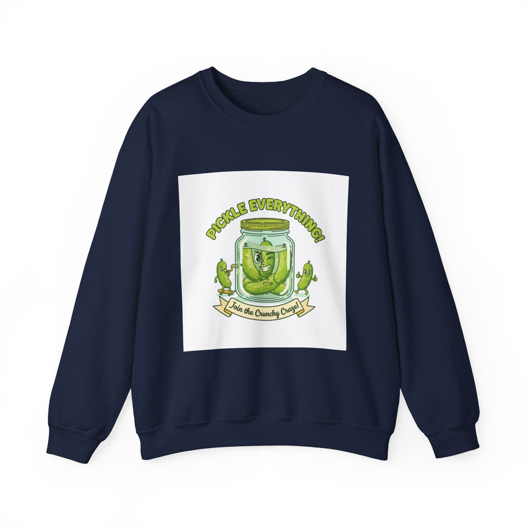 Pickle Everything jar crewneck | pickle lover sweatshirt, brine design