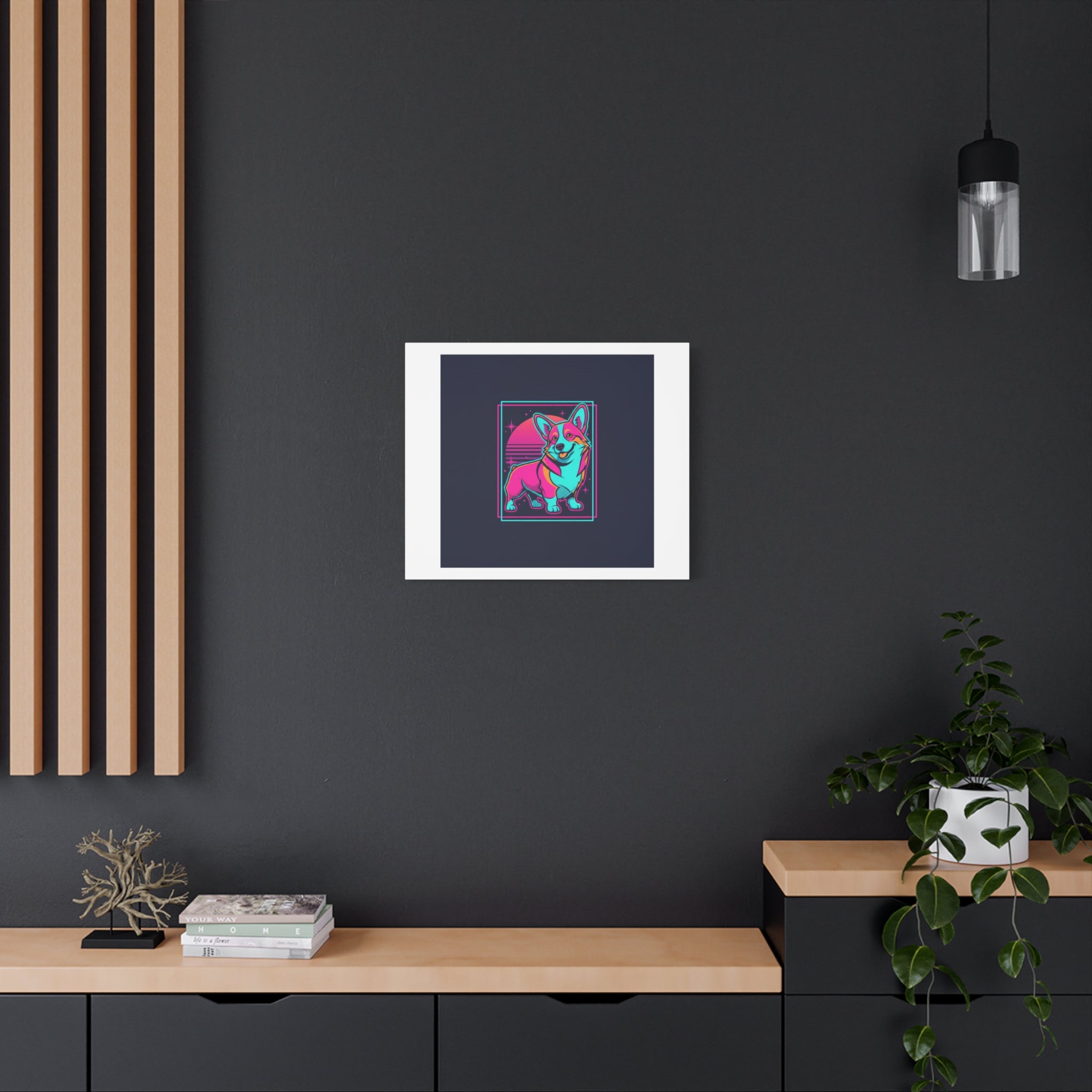 Platonic Love Corgi Canvas | Friendship Valentine, Galentine’s Wall Art