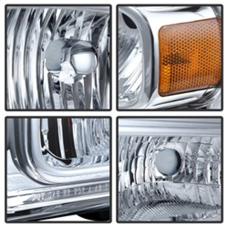 SPYDER Xtune Ford F250/350/450 Super Duty 05-07 Crystal Headlights Chrome HD-JH-FS05-AM-C 9026560