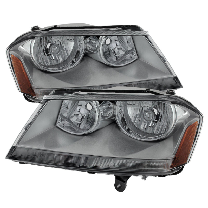 SPYDER Xtune Dodge Avenger 08-14 Crystal Headlights Smoke HD-JH-DA08-AM-SM 9025310