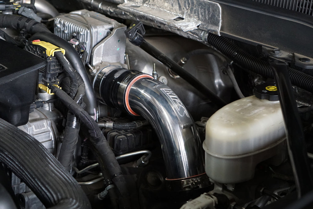 HPS Performance HPS Intercooler Charge Pipe Hot Side, 2017-2019 GMC Sierra 2500 HD Duramax 6.6L V8 Diesel Turbo L5P, 17-146