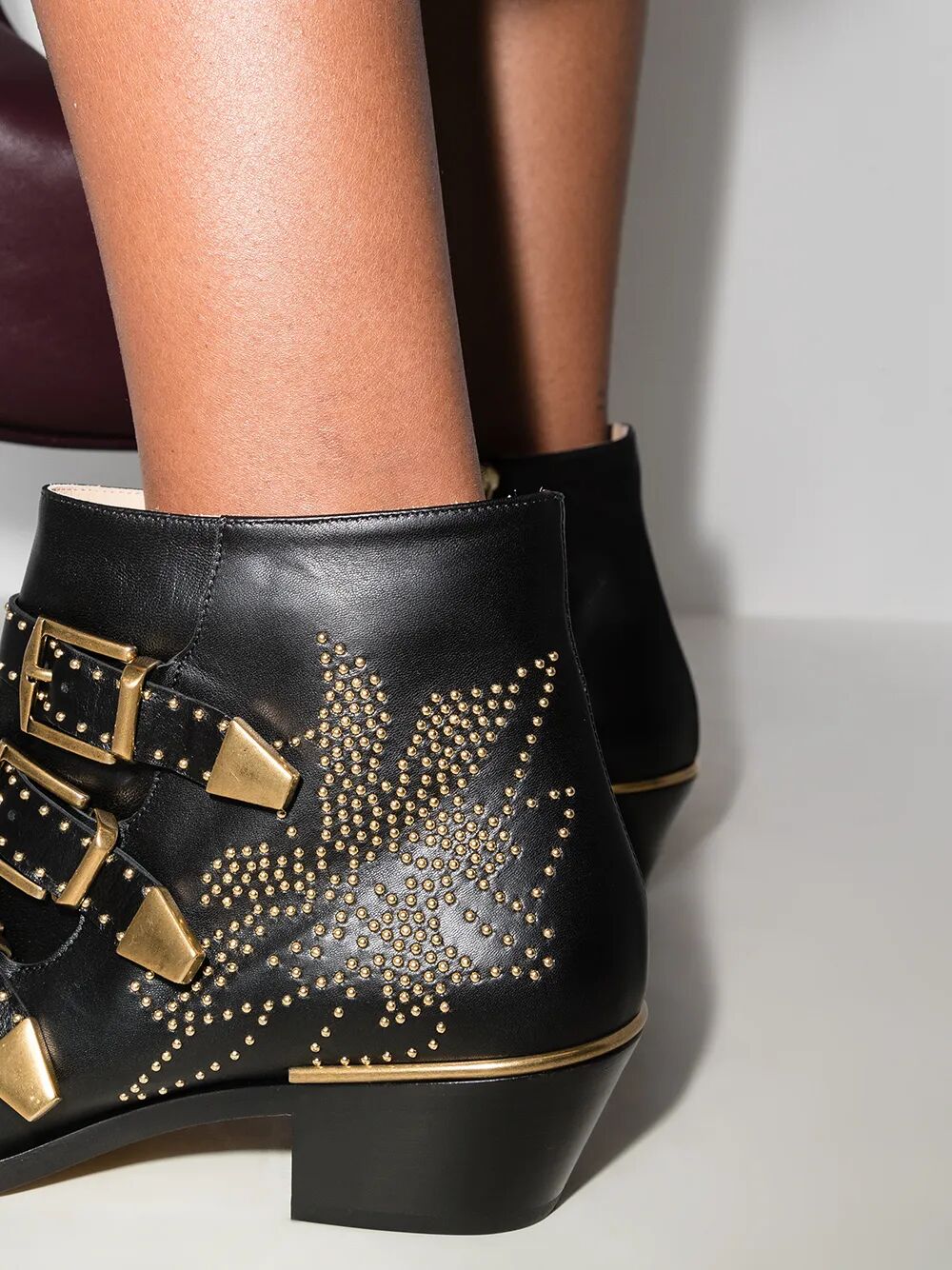 Chloe Women Susanna Nappa Leather Ankle Boot