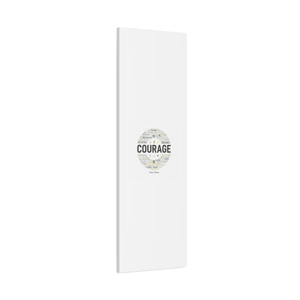 Courage Word Cloud Canvas | Fresh-Start Minimalism art print
