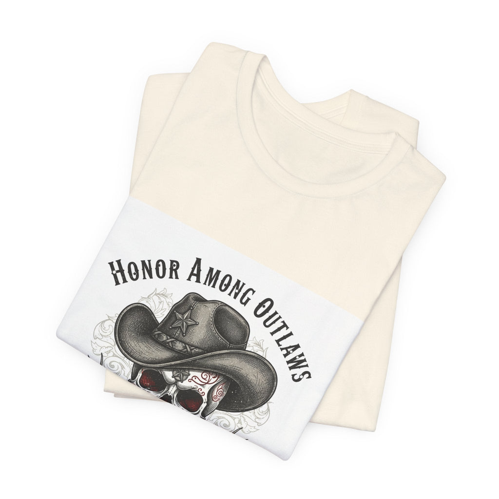 Western Skull Art Tee | cowboy horror shirt, gothic Americana