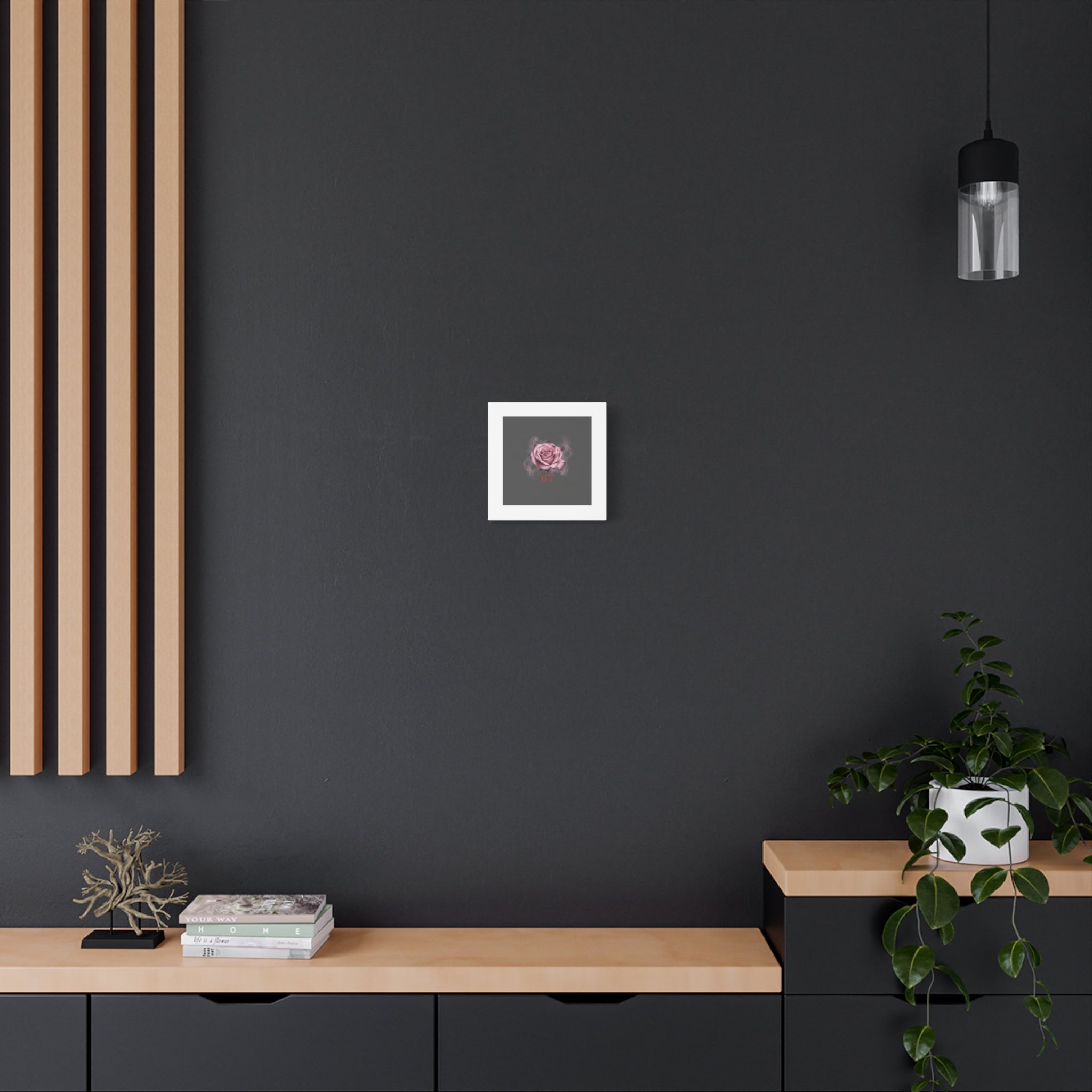 6 7 Valentine's Canvas | Viral Gothic Rose Wall Art | 6 7 Meaning Dark Romance