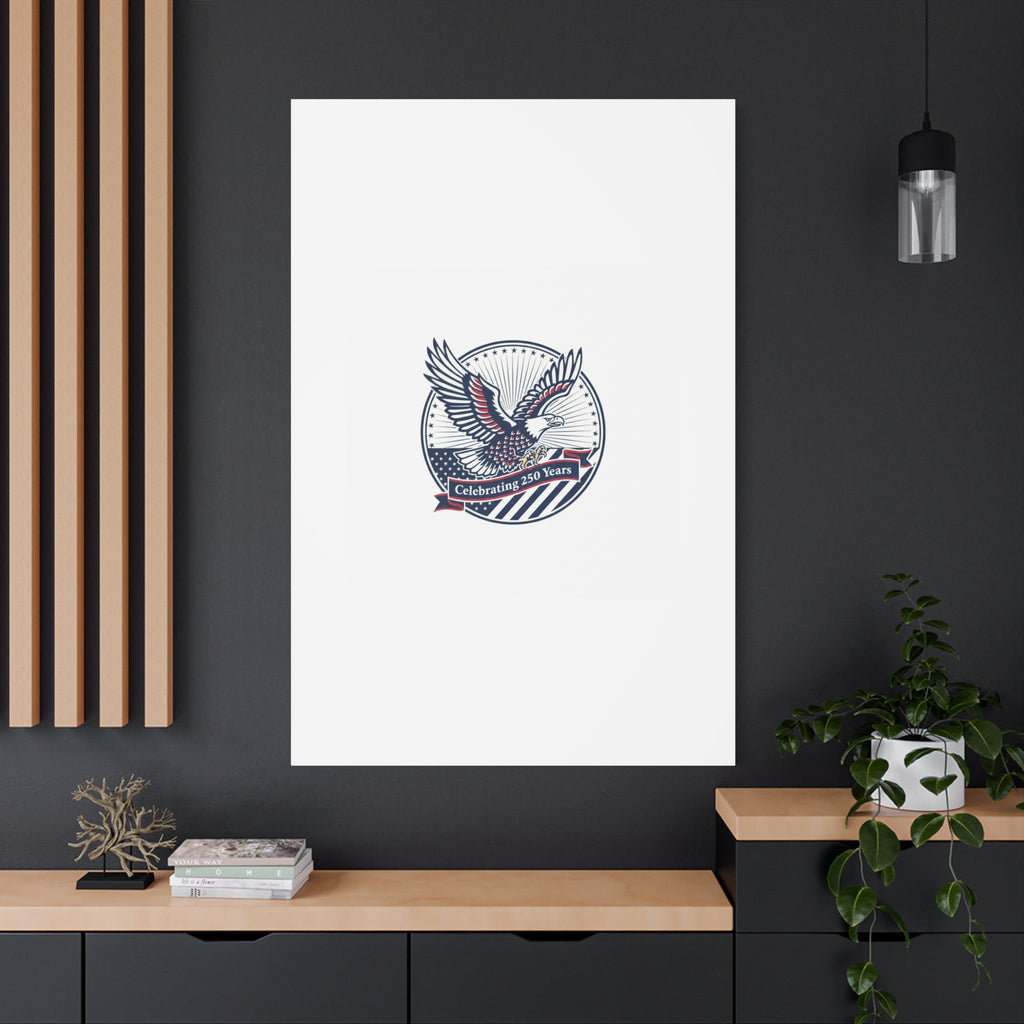 250th Anniversary Eagle Emblem Canvas | Semiquincentennial Americana