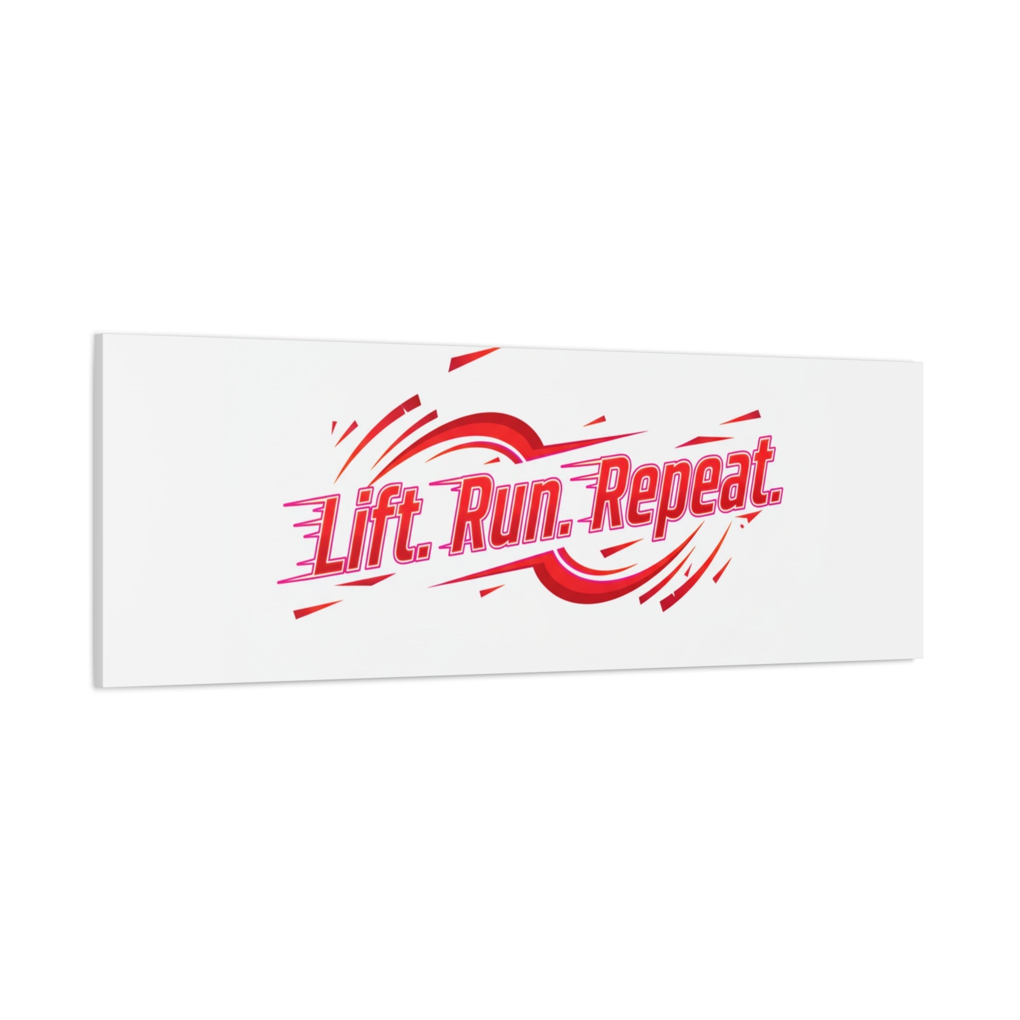 Lift Run Repeat Canvas | Fitness Wall Art, Gym Motivation
