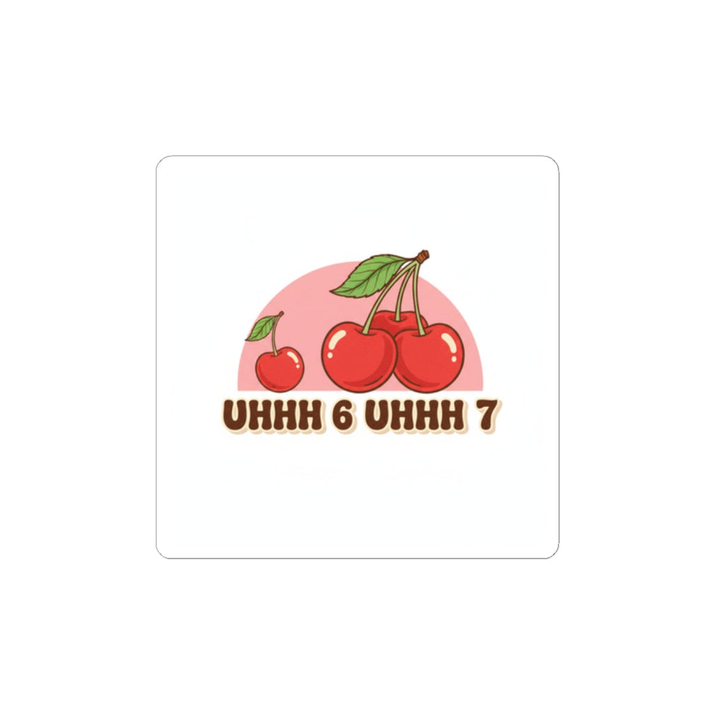 Retro Cherry Illustration Sticker | Kawaii Fruit Vintage Cherry Design