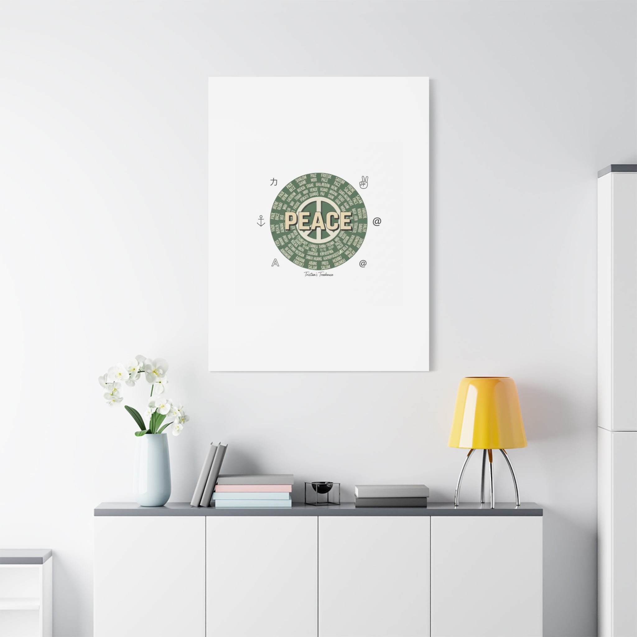 Peace doodle canvas | hand drawn sketch aesthetic, handwritten message