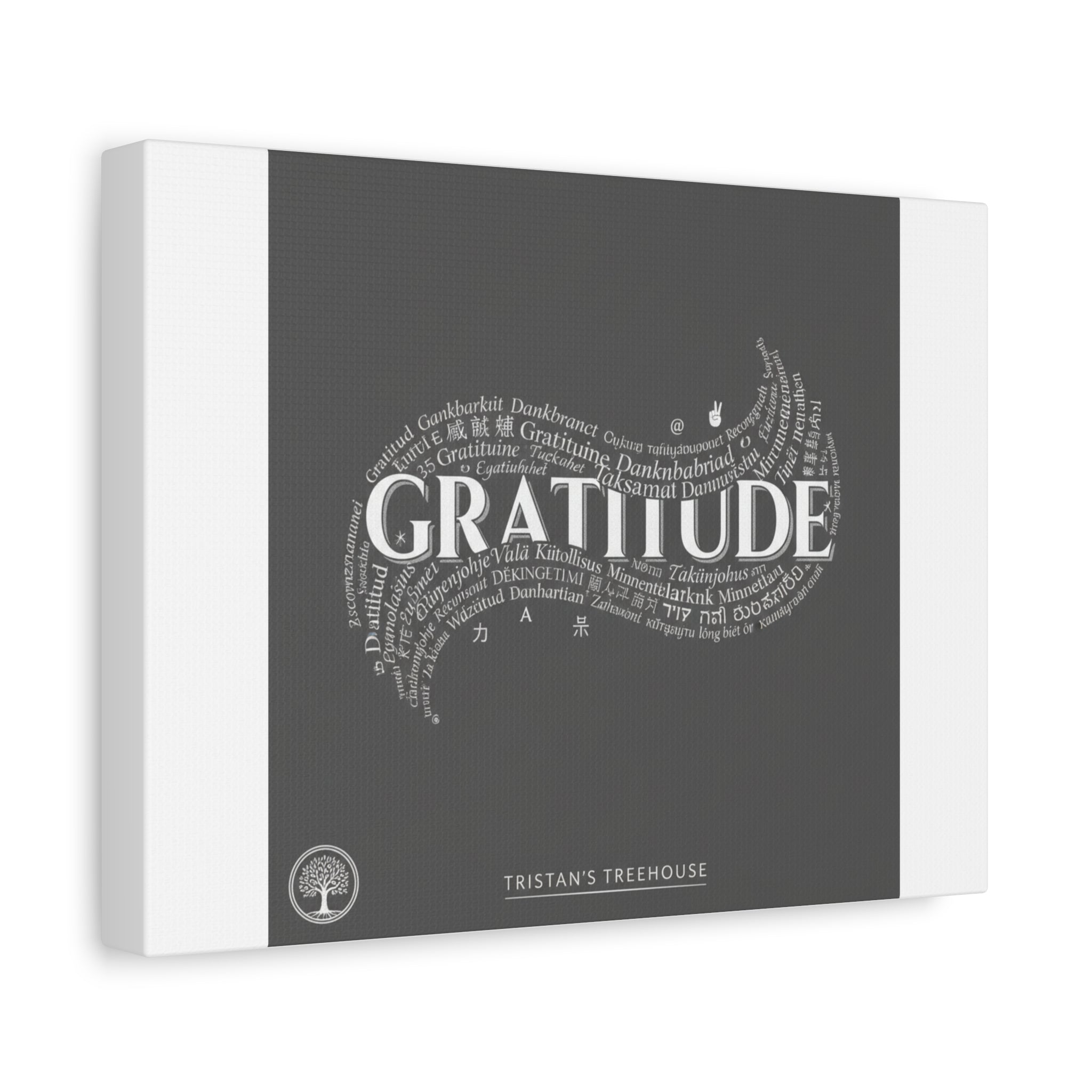 Gratitude Wall Art Matte Canvas | Tiny Treats, sweet uplifting print