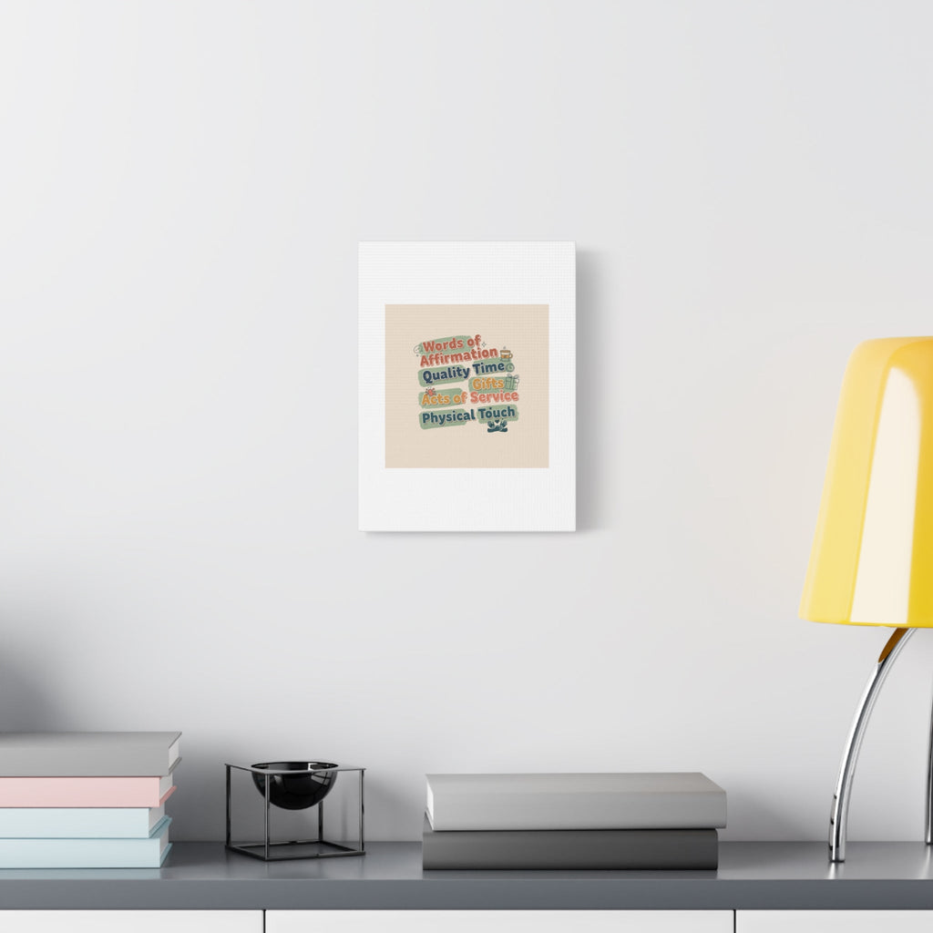 Love Languages List Matte Canvas Wall Art | love language meme, relationship humor