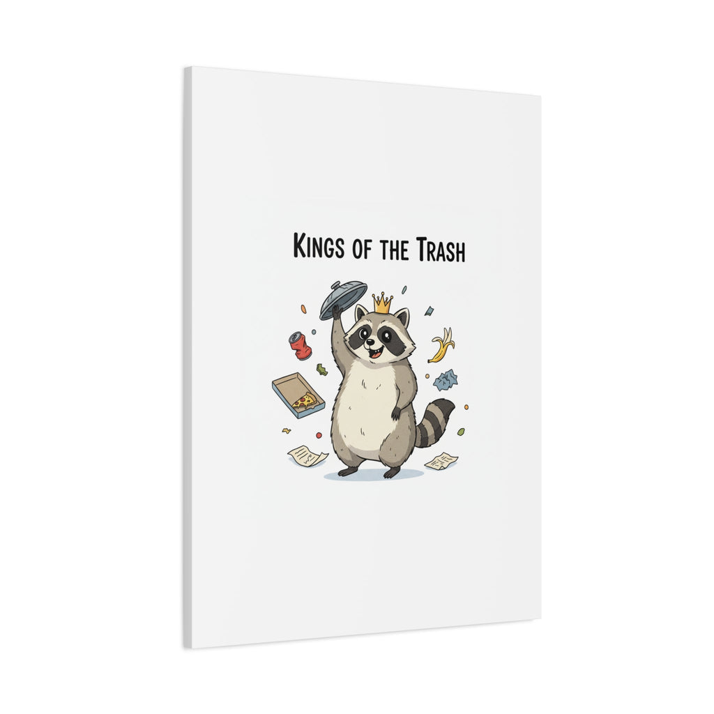 Kings of the Trash Canvas, Raccoon Doodle | Trash Panda, Goofy Critter Art