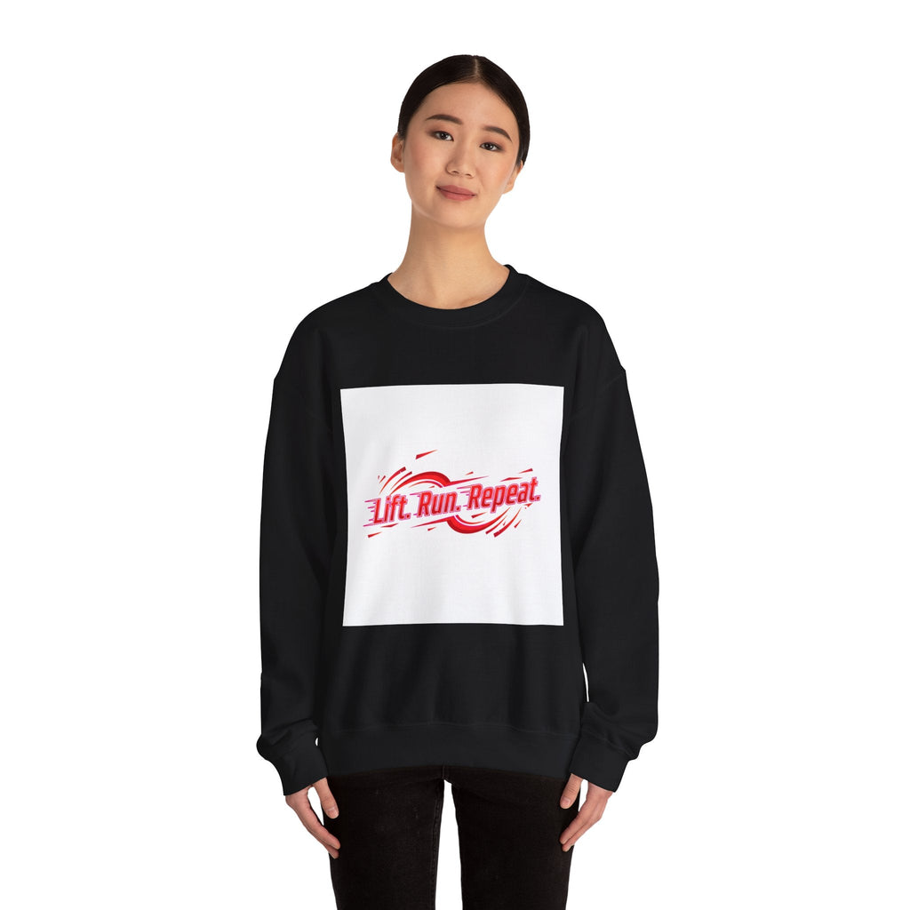 Lift. Run. Repeat. Sweatshirt | Fitness Shirt, Gym Motivation Activewear