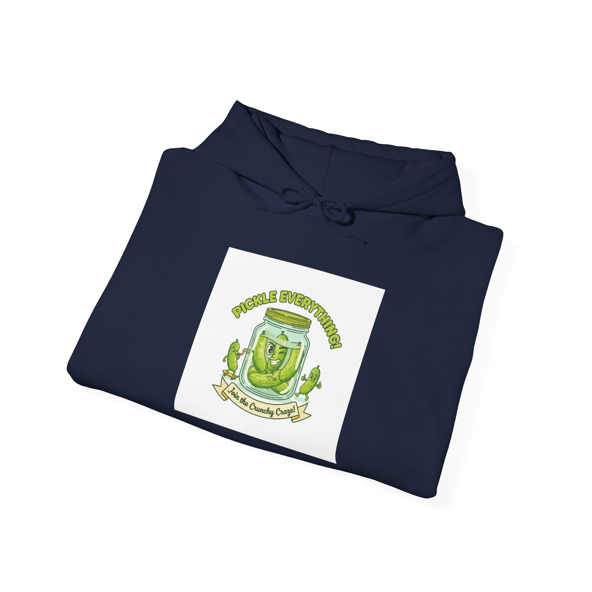 Pickle Enthusiast Crest Hoodie | brine design, pickle lover apparel