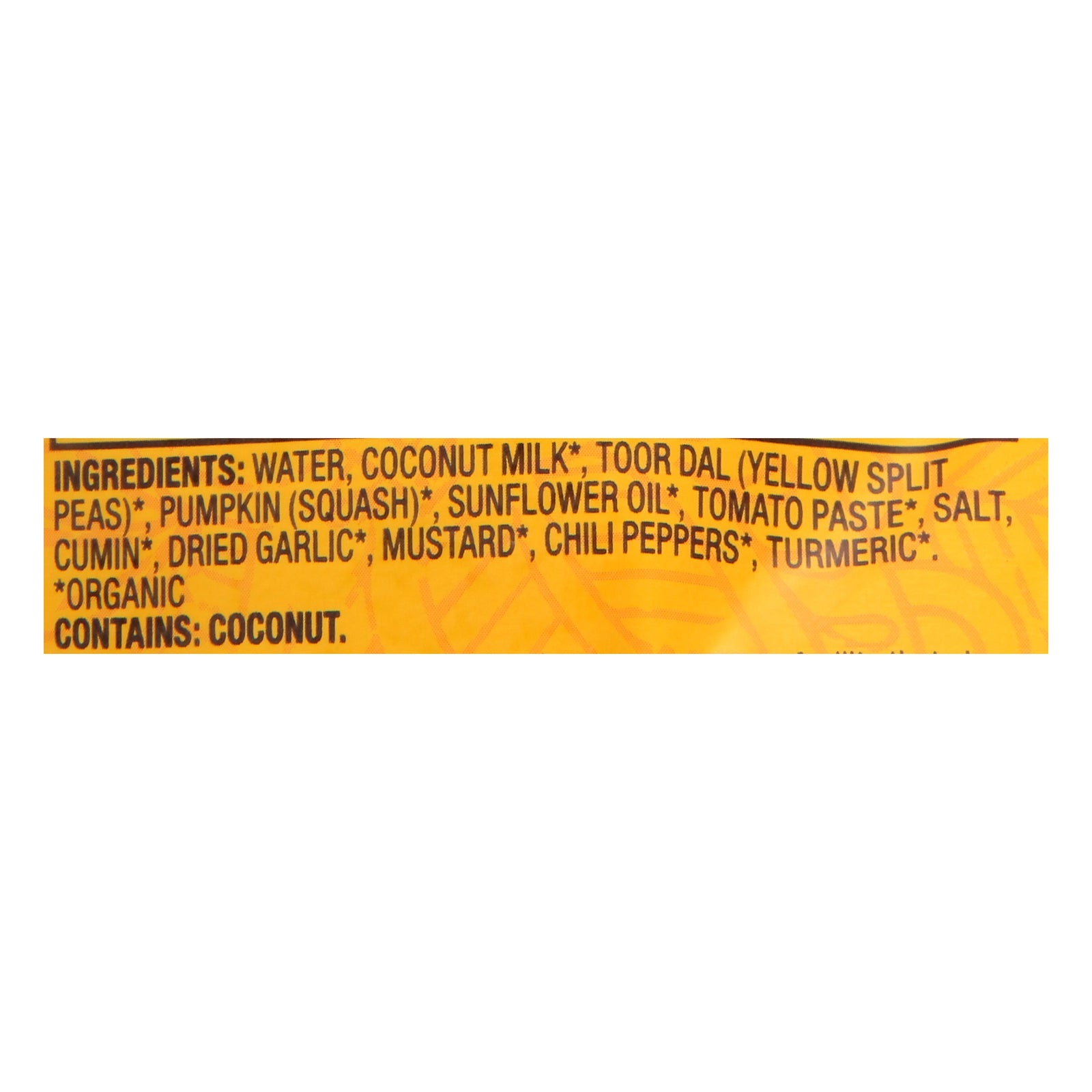 Tasty Bite Organic Coconut Squash Dal - 10 Oz, Pack of 6