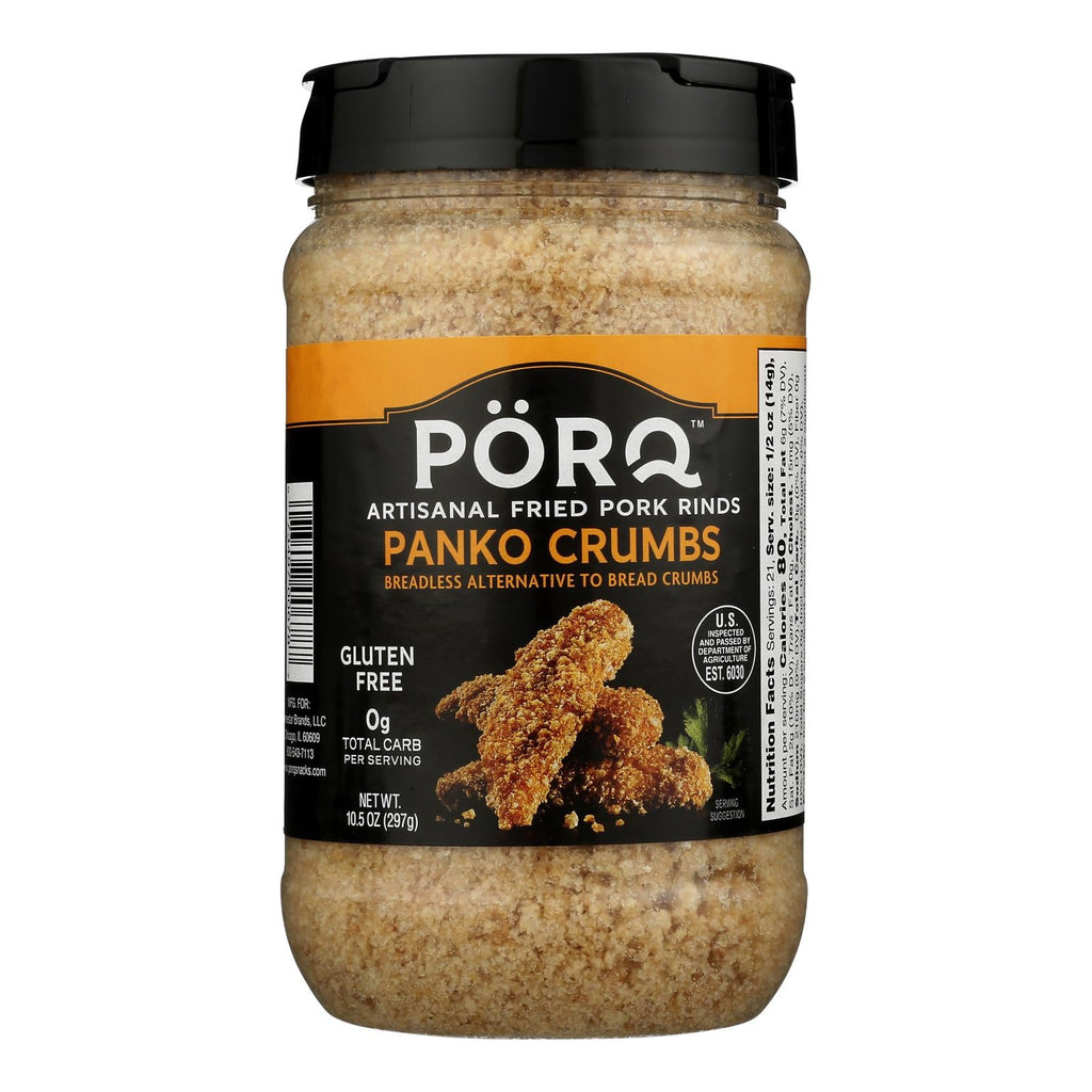 Porq 10.5 Oz Premium Panko Breadless Crumbs (Case of 6)