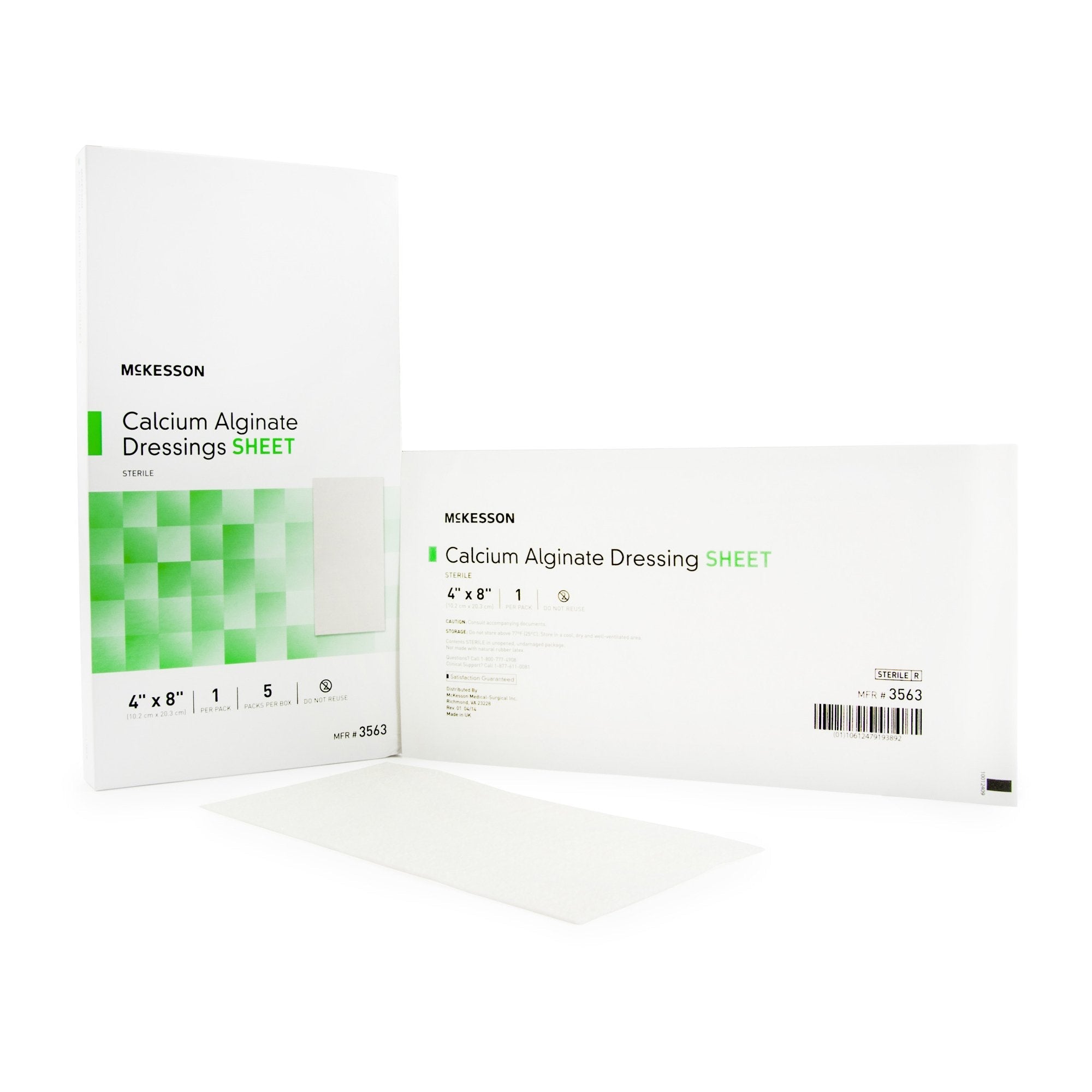 McKesson Alginate Dressing, 4 x 8 inch 3563