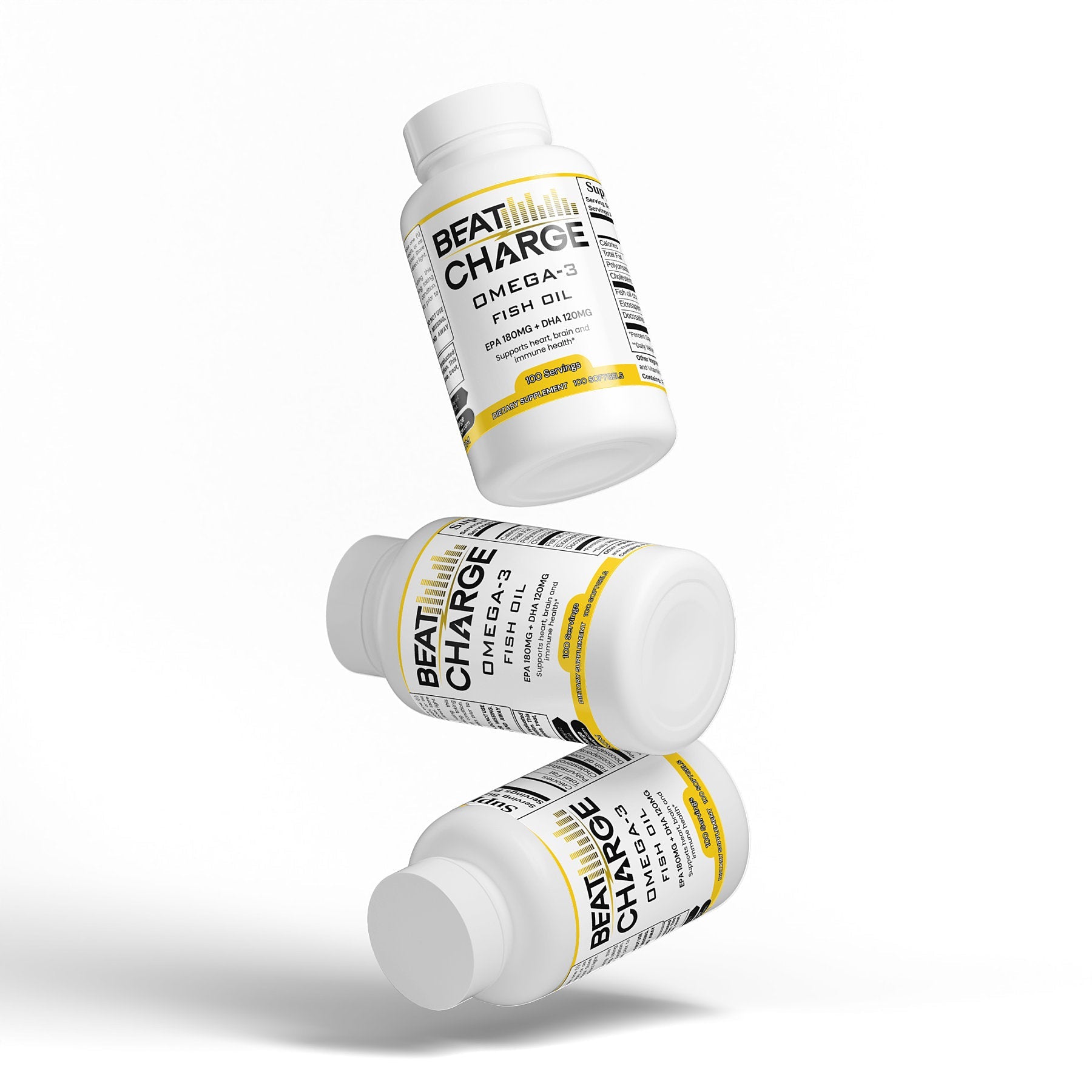 Beat Charge Omega-3 Fish Oils EPA 180mg + DHA 120mg
