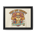 Framed Matte Canvas - "Tiny But Mighty: The Powerhouse Pup"