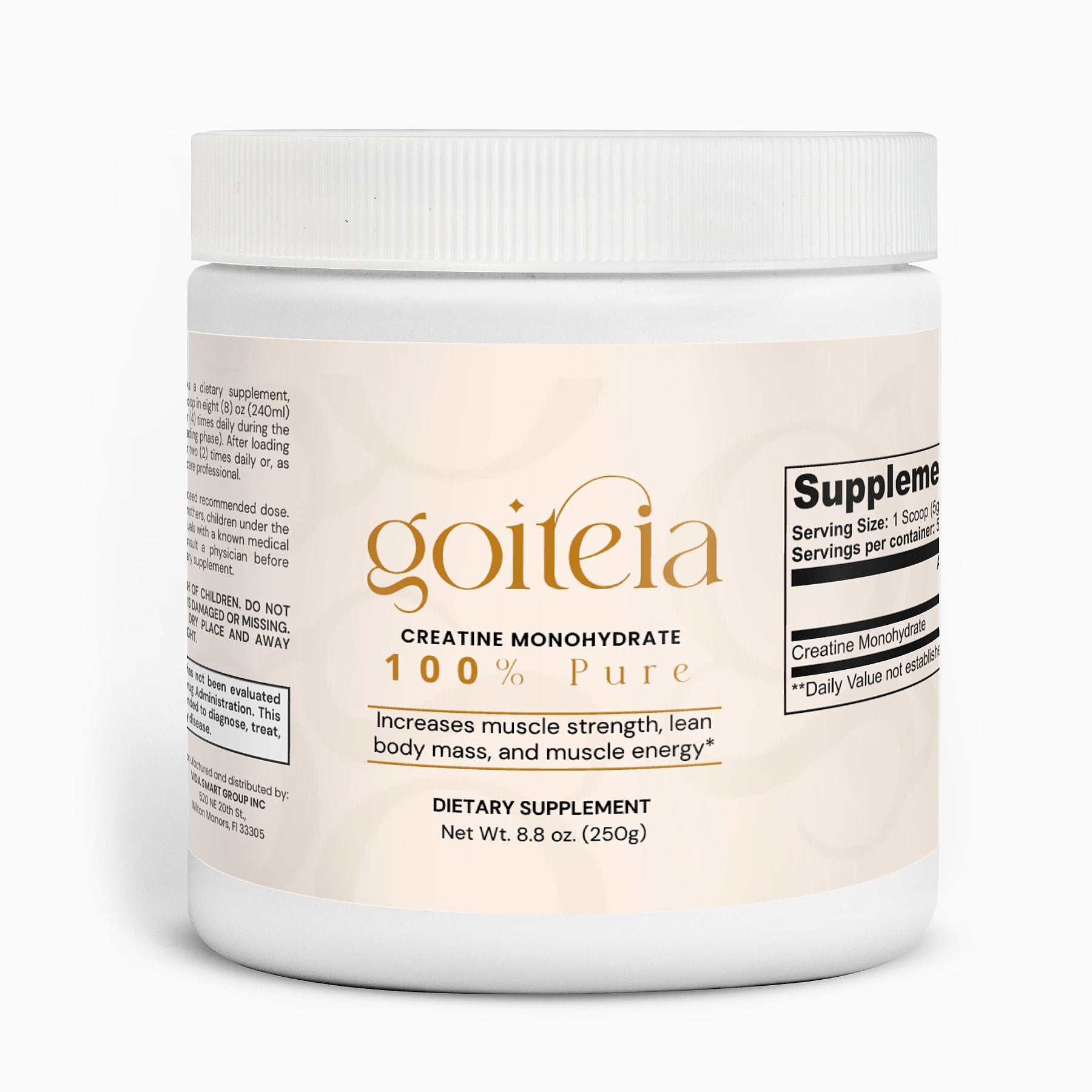 Goiteia Creatine Monohydrate 8.8 Oz (250g)