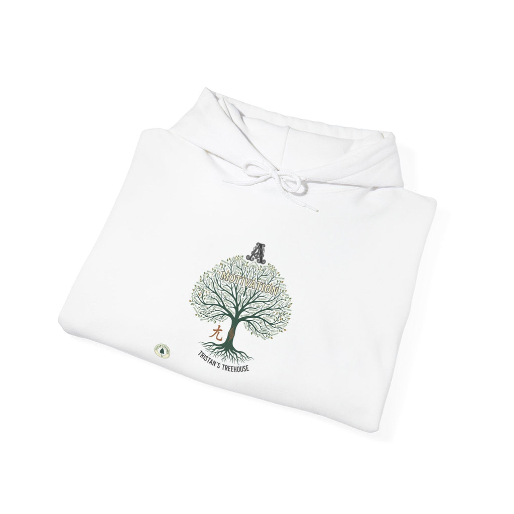 Handwritten Tree Doodle Hoodie | sketch aesthetic, handwritten message apparel